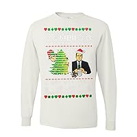 Well Happy Birthday Jesus Funny Quote Office Ugly Christmas Mens Long Sleeves