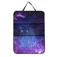 Galaxy Sky Kick Mats Back Seat Protector Car Seat Back Protector with Storage Pockets