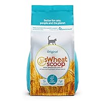 Natural Wheat Cat Litter, Original, Fast Clumping with Odor Neutralizing Enzymes, 25 Pound Bag