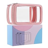Clear Make Up Toiletry Travel Makeup Organizer Bag For Women Portable Travel Toiletry Cosmetic Purse Pouch Bag Perfect For Business Or Personal Travel Essentials