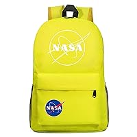 NASA Waterproof Backpack Lightweight Canvas Bookbag Wear Resistant Hiking Daypack