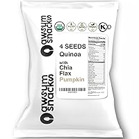 Awsum Snacks SUPERCEREAL with Flax, Chia and Pumpkin Seeds 6oz (Pack of 20)- Certified USDA Organic, Vegan, Gluten Free, Non GMO, Kosher & Grain, Dairy and Sugar Free Cereals - Cereal Puffed Quinoa.