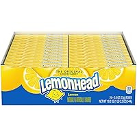 Hard Lemon Candy, 0.8 Ounce Treat-Size Theater Candy Boxes (Pack of 24)
