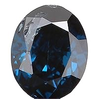 Natural Loose Diamond Oval Blue Color SI1 Clarity 3.20X2.60X1.70 MM 0.11 Ct KR924