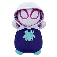 Squishmallows Original Marvel Spidey and His Amazing Friends 10-Inch Ghost-Spider HugMees - Medium-Sized Ultrasoft Official Jazwares Plush