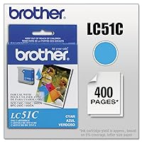 Brother LC51C Innobella Ink Cartridge, Cyan - in Retail Packaging