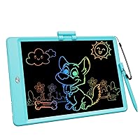 Derabika Toys for 3 4 5 2 Year Old Boys, 10inch LCD Writing Tablet Color Drawing Board for Kids, Toddler Boy Toys Birthday Educational Toys Homeschool Supplies for Boys and Girls Age 2-6 (Blue)