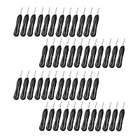 Set of 50 Pcs Plastic Scalpel Handle Black Color #4, Stainless Steel Tip