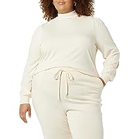 Amazon Aware Women's Turtleneck Long-Sleeve Puff Top (Available in Plus Size)