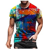F_Gotal Unisex 3D Novelty Tshirts Men Graphic Funny Tees 3D Printed Crewneck Short Sleeve Summer Casual Tees Blouse Tops