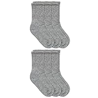 Jefferies Socks Boys' Little Seamless Half Cushion Sport Crew Socks 6 Pair Pack