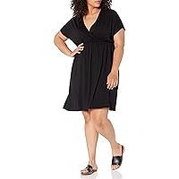 Amazon Essentials Women's Surplice Dress (Available in Plus Size)