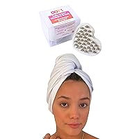 100% Cotton T-Shirt Hair Towel Heart Shaped Silicone Scalp Massager