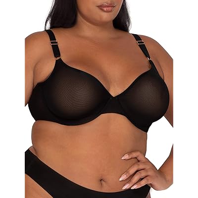 Smart & Sexy Women's Sheer Mesh Demi Underwire Bra, available in single and  2 Packs!