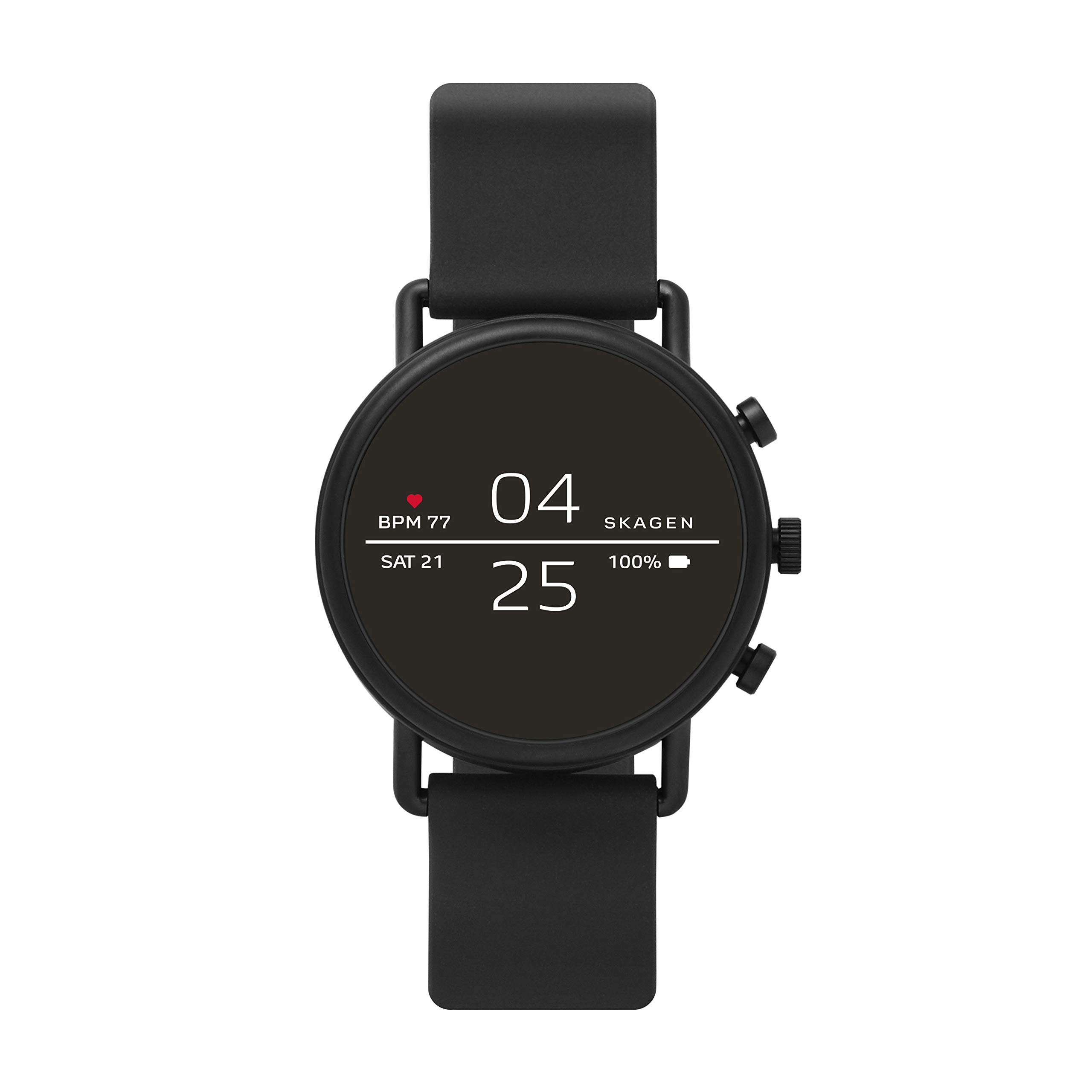 Skagen Connected Falster 2 Stainless Steel and Silicone Touchscreen Smartwatch