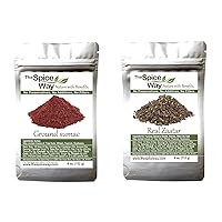 The Spice Way Pure Sumac and Real Zaatar - 4 oz each.