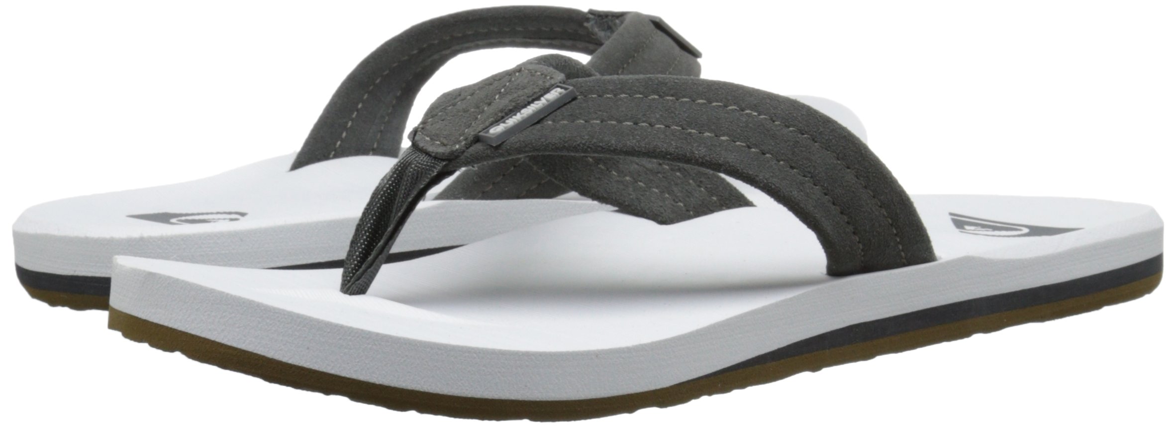 Quiksilver Men's Carver Suede 3 Point Flip Flop Athletic Sandal