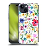 Head Case Designs Officially Licensed Ninola Flowers Garden Spring Floral Hard Back Case Compatible with Apple iPhone 15