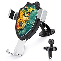 Autumn Sunflowers Cell Phone Car Mount Windshield Air Vent Universal Accessories Adjustable Phone Holders for Your Car