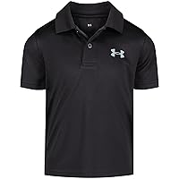 Under Armour Boys' Short Sleeve Ua Match Polo Collared Shirt, Chest Logo, Soft & Comfortable