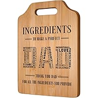 Gift for Dad - Bamboo Cutting Board - Birthday Gift for Dad from Daughter Son, Christmas Gift for Dad, Original Gift Idea for Father