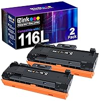 E-Z Ink (TM Compatible Toner Cartridge Replacement for Samsung 116L MLTD116L D116L MLT D116L to use with SL-M2625D SL-M2825DW SL-M2835DW (2 Black)