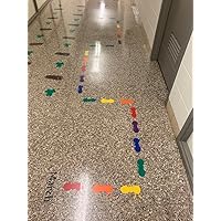 Marching Ants Sensory Path Floor Decals for Kids - Die-Cut Vinyl Sensory Walk Decals - Education Sensory Walking Path Stickers - Daycare & School Hallway Decor - Classroom Floor Stickers - 25PC