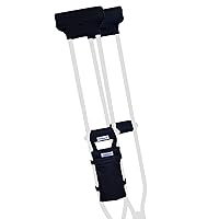 Crutcheze Crutch Pad and Bag Set - Premium USA Made Underarm Padding, Hand Grips and Bag for Crutches - Soft Padded Handles and Accessories for Adult & Youth Crutches - Storage Pockets for Travel