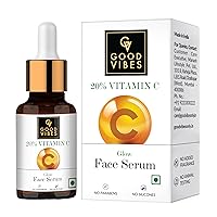 20% Vitamin C Glow Face Serum | Lightweight Moisturizing Age Defying Face Serum For All Skin Types | Helps Correct Dark Spots, Pigmentation | No Parabens & Sulphates (10 ml/0.34 Fl Oz)