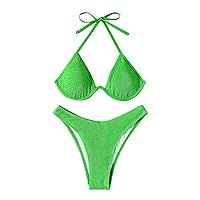 Goth Swimsuit Girls Swim Suits for Women 2024 Plus Size Sexy Underwire Bikini Top Full Coverage