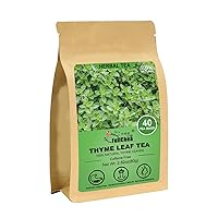 Thyme Tea Bags, 40 Teabags - Premium Thyme Leaves - Non-GMO - Caffeine-free, Promote Overall Health, Support Digestion