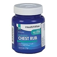 TUMS Berry Fusion Antacid 140 Count and HealthWise Medicated Chest Rub 4 oz. for Cough, Congestion, Aches and Pains Relief