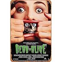Dead Alive Braindead Horror Movie Poster Vintage Tin Sign Retro Metal Sign for Bar Man Cave Garage Home Wall Art Decor Gift 12 X 8 inch