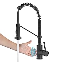 Bolden Touchless Sensor Commercial Pull-Down Single Handle 18-Inch Kitchen Faucet in Matte Black, KSF-1610MB