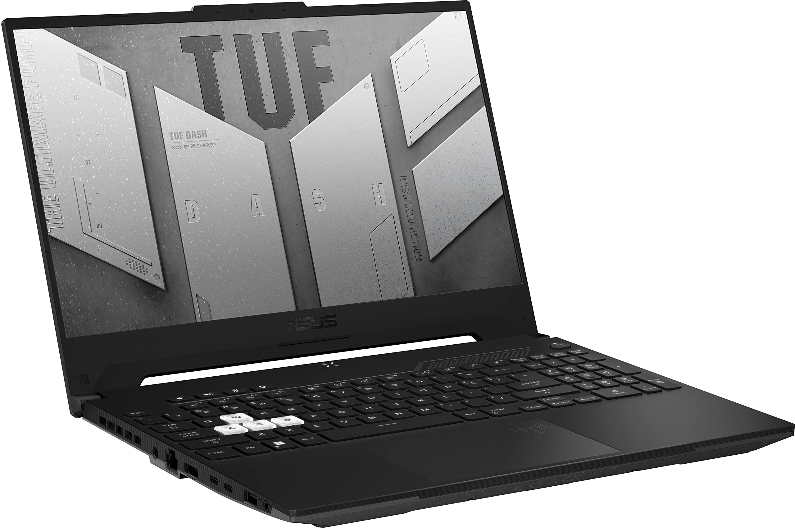 ASUS TUF Dash F15 Gaming Laptop 2023 15.6” 165Hz WQHD 12th Intel i7-12650H 10-Core 16GB DDR5 512GB SSD NVIDIA RTX 3050 4GB GDDR6 WiFi 6 Thunderbolt Backlit KB RJ45 Win 11 Pro w/ONT 32GB USB