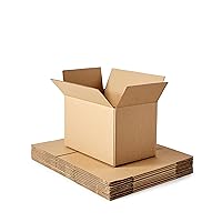 Amazon Basics Cardboard Moving Boxes, 15 Pack, Small, Brown, 16