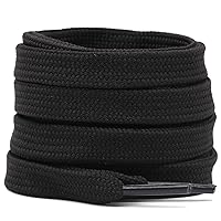 DELELE Solid Flat Shoelaces Hollow Thick Athletic Shoe Laces Strings 2 Pair