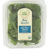 Whole Foods Market, Organic Baby Spinach, 5 oz
