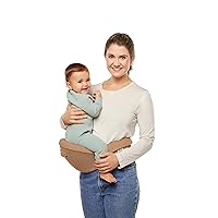 Ergobaby All Carry Positions Baby Carrier Hip Seat with Enhanced Lumbar Support (7-45 Lb), Alta Hip Seat, Camel Brown