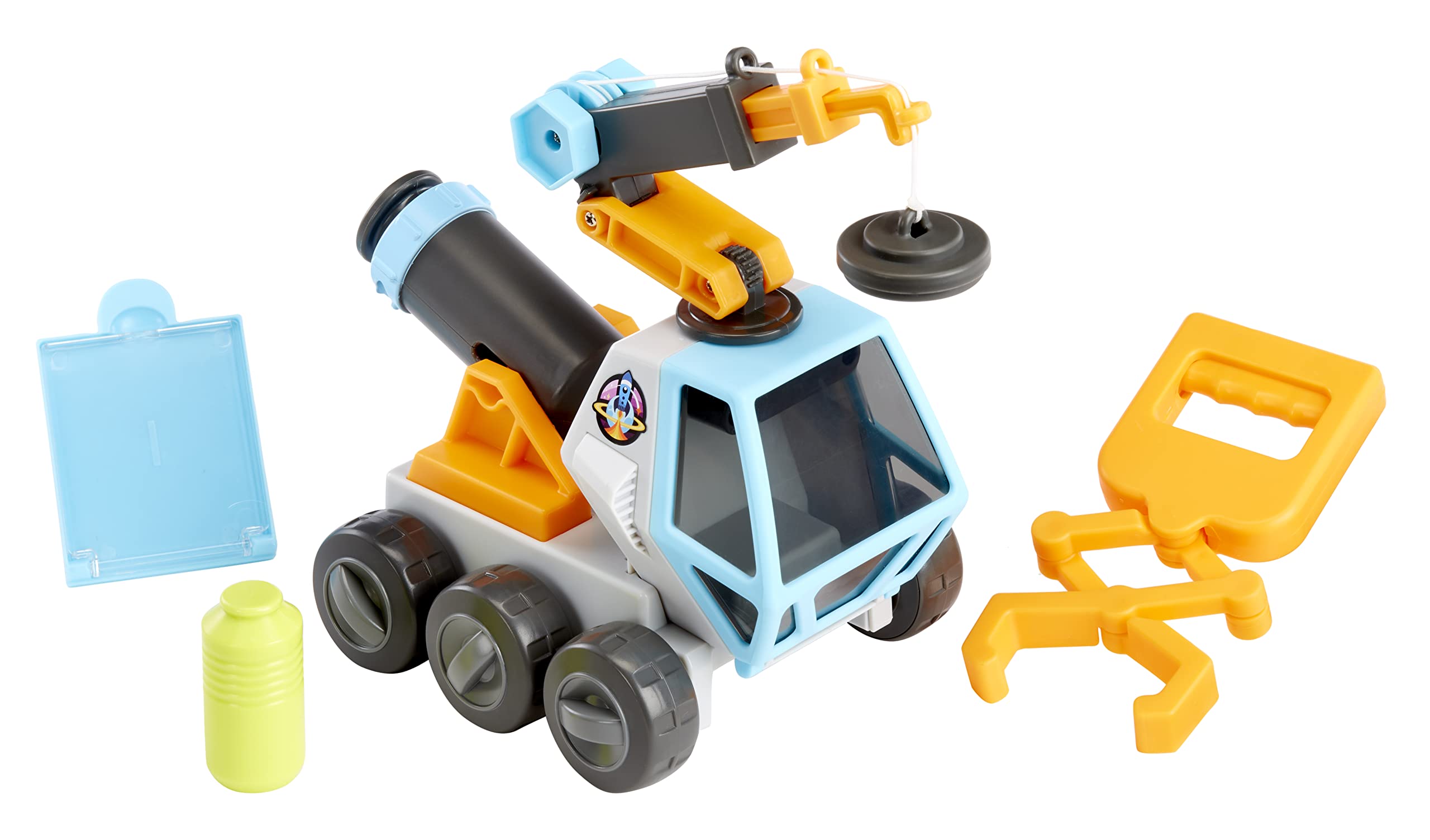 Little Tikes Big Adventures Space Rover STEM Toy Vehicle with Microscope, Magnetic Crane, Extending Grabber for Girls, Boys, Kids Ages 3+