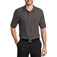 Men's Short Sleeves Silk Touch Polo Shirt 5-Ounce, Cotton-Poly Flat Knit Collar-Cuffs Polo Shirt for Men