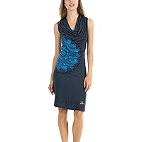 Desigual Women's Sleeveless Dress with Semi Transparent Skirt