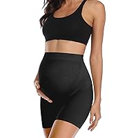 AMPOSH Women's Maternity Shapewear Seamless High Waisted Pregnancy Underwear Mid-Thigh Belly Support Panties