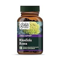 Rhodiola Rosea - Stress Support Supplement Traditionally for Supporting Healthy Stamina and Endurance - with Siberian Rhodiola Root Extract - 60 Vegan Liquid Phyto-Capsules (30-Day Supply)