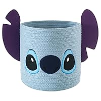 Idea Nuova Disney Stitch Figural Rope Storage Organizer Basket, 10