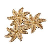 NOVICA Handmade 21k Gold Plated Filigree Brooch Pin Floral .925 Sterling Silver No Stone Peru [1.8 in L x 1.8 in W] 'Amazon Bouquet'