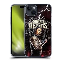 Head Case Designs Officially Licensed WWE Roman Reigns Superstars Hard Back Case Compatible with Apple iPhone 15 Plus