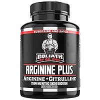 Dr. Emil's ARGININE Plus - L Arginine + L Citrulline - 2500 MG High Dose NO Booster Tablets - Nitric Oxide Supplement for Vascularity and Heart Health (Arginine AAKG and Citrulline Malate 2:1)