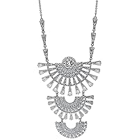 SWAROVSKI Sparkling Dance Dial Up Necklace Silver One Size