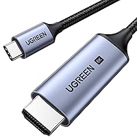 UGREEN USB C to HDMI 2.1 Cable 8K@60Hz 4K@240Hz 6.6FT Thunderbolt 4/3 to HDMI 48Gbps HDR HDCP2.3 Type C to HDMI Cord Compatible for MacBook Pro Air iPad, iPhone 15 Pro Max, Galaxy S23, Pixel 7, XPS 17